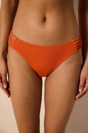 Brigett Chic Dokulu Turuncy Bikini Altı
