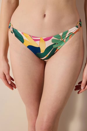 Magnolia Yanları Detaylı Çok Renkli Bikini Altı