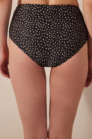 Luna Yüksek Bel Simli Çok Renkli Bikini Altı