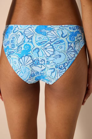 Shell Side Mavi Çok Renkli Bikini Altı