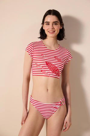 Finny Side Çizgili Bikini Altı