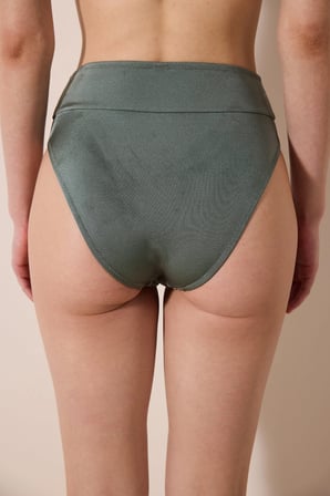 Estela Vintage Yüksek Bel Mesh Detaylı Çok Renkli Bikini Altı