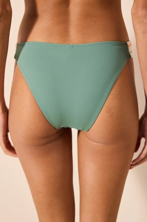 Piera Side İşlemeli Yeşil Bikini Altı