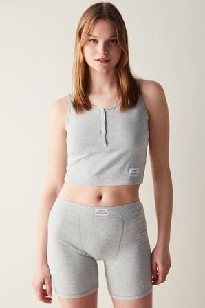 Weekend Atlet Gri Pijama Üstü
