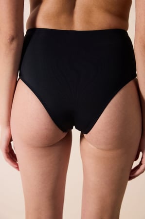 Cara Yüksek Bel Taşlı Siyah Bikini Altı