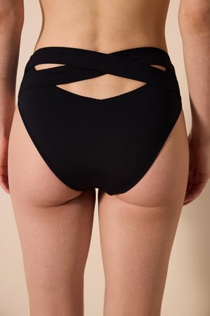 Glory Yüksek Bel V Siyah Bikini Altı