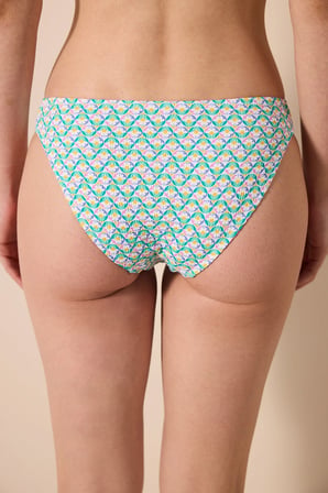 Bloom Chic Dokulu Çok Renkli Bikini Altı