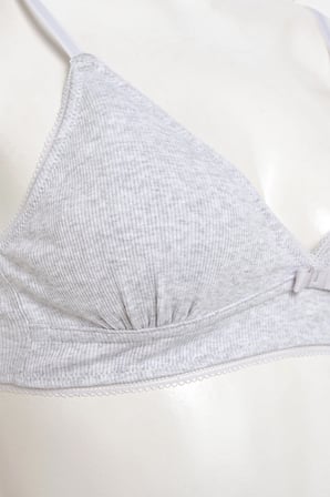 My First Bra Basic Rib 2li Çok Renkli Pamuklu Sütyen