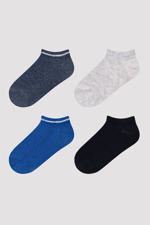 Erkek Çocuk Blue Shades 4lü Patik Çorap