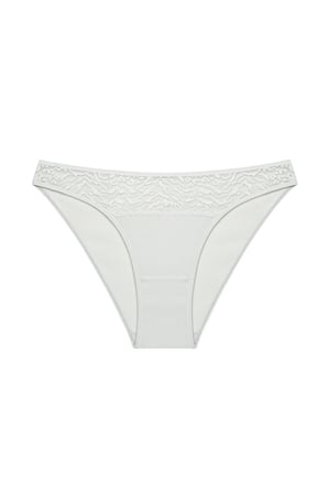 Leaf Tones Dantel Detaylı Pamuklu 3lü Çok Renkli Slip Külot
