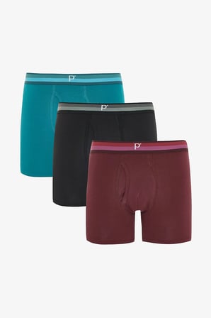 Erkek Pamuklu Mix 3lü Çok Renkli Boxer