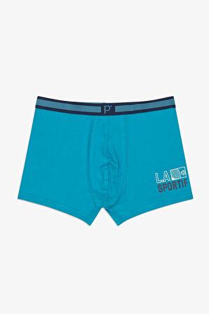 Slogan 3lü Çok Renkli Boxer