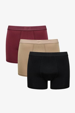 Erkek Pamuklu Basic Çok Renkli 3lü Boxer