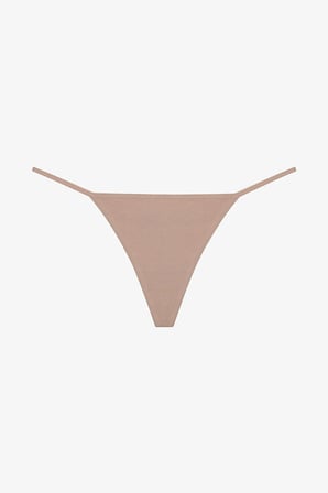 New Basic Çok Renkli 3'lü Pamuklu String Külot