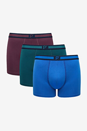 Mix Colour 3lü Çok Renkli Boxer