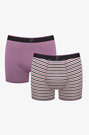 Thin Stripe 2li Çok Renkli Boxer