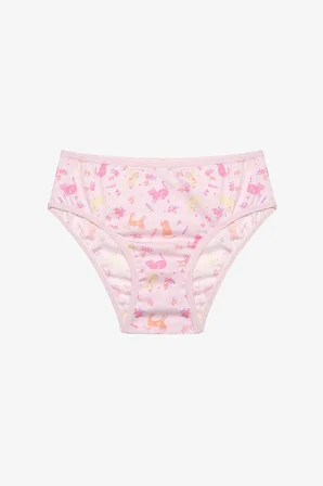 Kız Çocuk Cute Meow 3lü Çok Renkli Slip Külot
