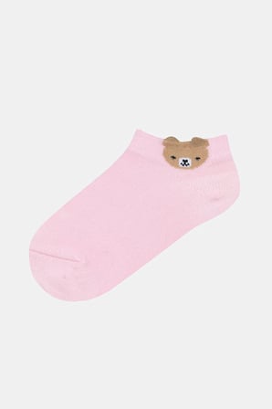 Kız Çocuk Mini Bear Çok Renkli 3lü Patik Çorap