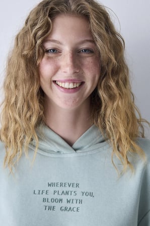 Açık Yeşil Kapüşonlu Ribana detaylı Sweatshirt