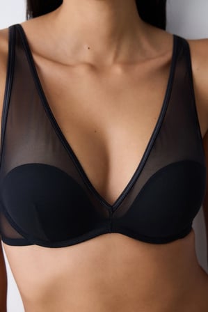 Bella Push Up Siyah Sütyen