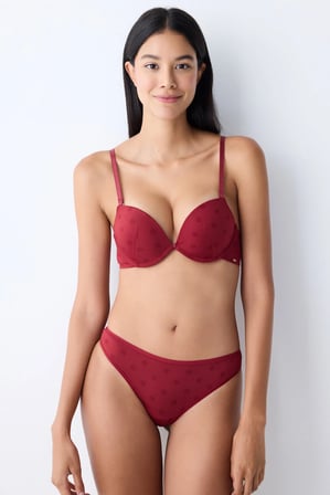 Super Push Up Essentials Bordo Sütyen