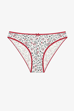 Hello New Year 3lü Pamuklu Çok Renkli Slip Külot