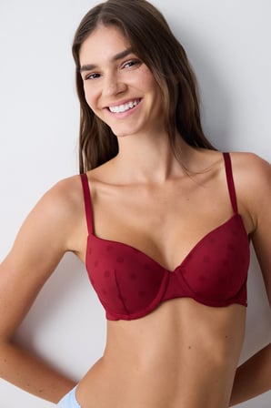 Essentials Full Cup Bordo Sütyen