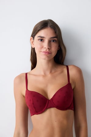 Essentials Full Cup Bordo Sütyen