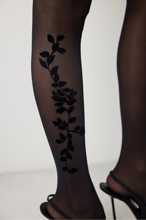 Dark Roses Siyah Külotlu Çorap