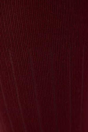 Kız Çocuk Pretty Rib Bordo 2li Külotlu Çorap