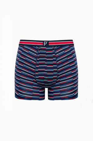Erkek Pamuklu Bold Stripe Çok Renkli 3lü Boxer