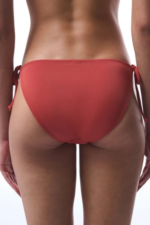 Tarçın Rengi Bağlamalı Düşük Bel Bikini Altı