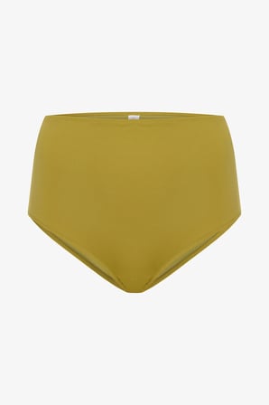Yağ Yeşili Yüksek Bel Bikini Altı