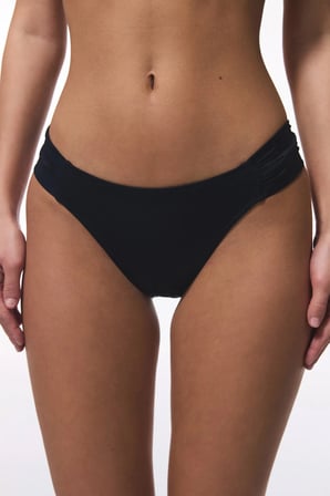 Siyah Düşük Bel Hipkini Bikini Altı