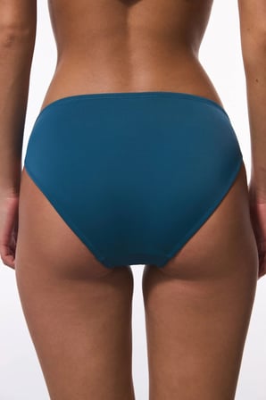 Petrol Rengi Orta Bel Slip Bikini Altı