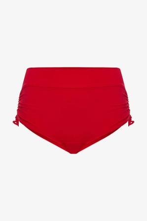 Kırmızı New Boxer Yüksek Bel Bikini Altı