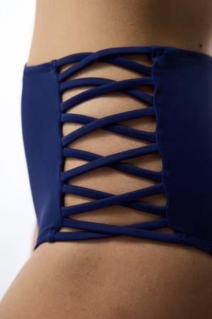Lacivert High Fashion Yüksek Bel Bikini Altı