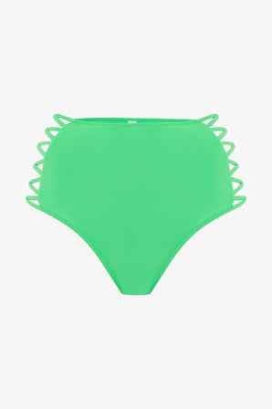Yeşil High Fashion Yüksek Bel Bikini Altı