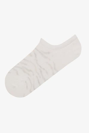 Soft Leopard 3lü Sneaker Çorap