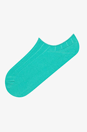 Ribbed Gri-Mint Sneaker Çorap