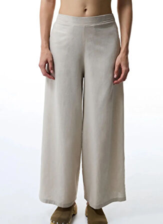 Penti Lastikli Bel Normal Taş Kadın Pantolon PLB39ZEX25IY