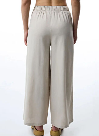 Penti Lastikli Bel Normal Taş Kadın Pantolon PLB39ZEX25IY