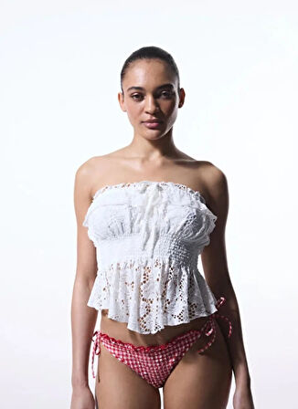 Penti Straplez Yaka Beyaz Kadın Büstiyer PLJQ58TY25IY