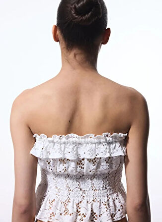 Penti Straplez Yaka Beyaz Kadın Büstiyer PLJQ58TY25IY