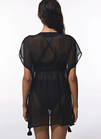 Penti Siyah Kadın Kaftan PLQG90XC25IY