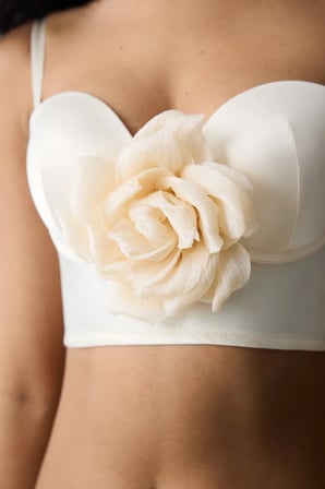 Removable Rose Perfetto Krem Büstiyer