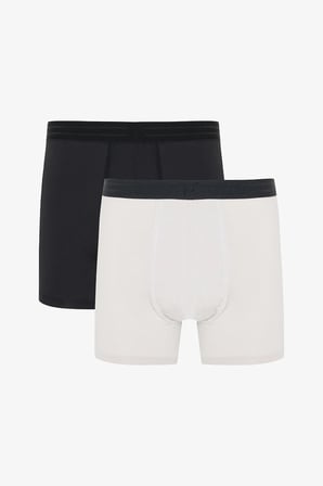 Erkek Mesh Açık Gri 2li Boxer