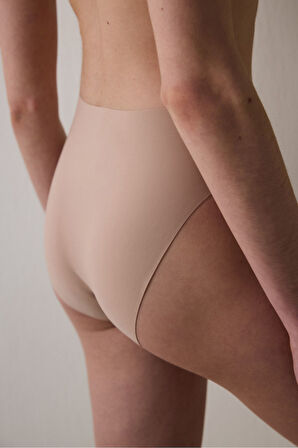 Reversible Laser Cut Bej Slip Külot