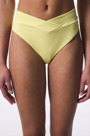 Sarı V Kesimli Slip Bikini Altı