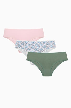 Sweet Bouquet 3lü Cover Çok Renkli Slip Külot